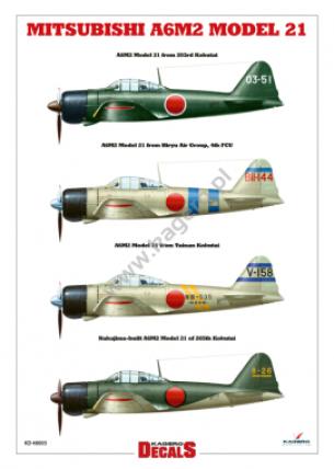 Mitsubishi A6M2 Model 21 (DECALS)
